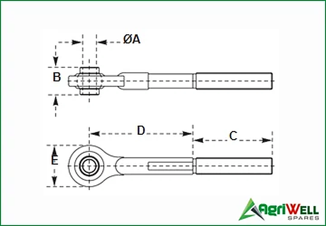 TRACTOR TOP LINK ENDS-FORD