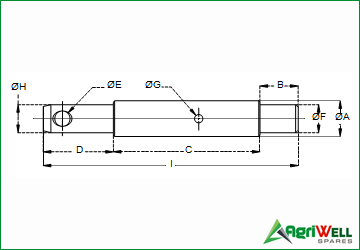 implement mounting pins-double