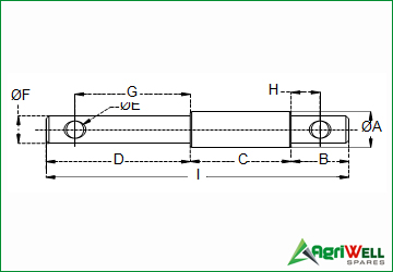 implement mounting pins-double