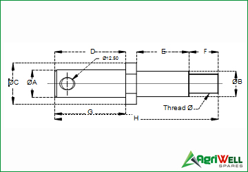 implement mounting pins