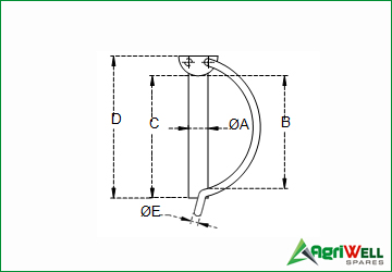 PIPE LINCH PINS-PRESSED HEAD