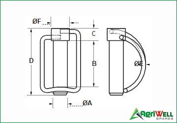 LINCH PINS (SQUARE)-WITH CHAIN