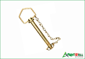 foldover handle hitch pins with chain and clip