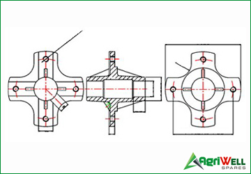 CASTED HUB WITH SINTERED BUSHING